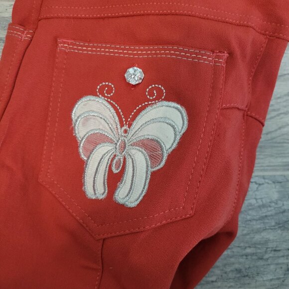 Daisy Clippers Riding Pants Girl's 6 Youth Orange Equestrian Breeches NWT - Picture 2 of 9